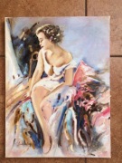 Obraz olejny na płótnie.30x40cm .