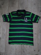Koszulka polo granatowo zielona 152 kod173