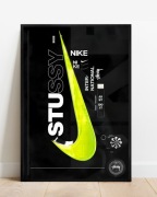 Plakat A3 42x30 Nike x Stüssy Y2K do pokoju