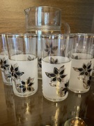 Szkło użytkowe PRL zdobione