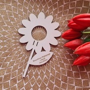 Drewniany kwiatek dzień kobiet upominek 