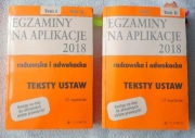 Egzaminy na aplikacje 2018 radcowska i adwokacka