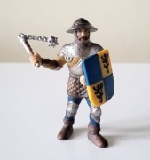 Schleich rycerz piechur z poranną gwiazdą figurka model wycofany z 2003 r.