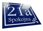 Dekoracyjny METALOWY numer domu tabliczka adresowa na dom budynek 25x20 F