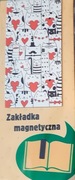 magnetyczna zakładka  - koty i serduszka.