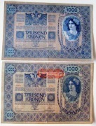 Zestaw 2 x 1 000 koron Austro-węgry 