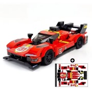 Klocki wzór LEGO FERRARI LeMans HYPERCAR Autko Samochodzik Hit PUDEŁKO