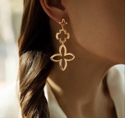 Kolczyki w kolorze złota biżuteryjne duże konieczynki