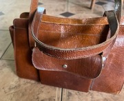 TORBA DAMSKA skóra naturalna,wymiary;38x24x9cm,długość paska-26cmx2