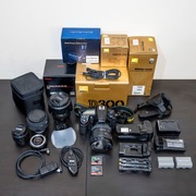 Aparat Nikon D300 + 4 obiektywy + akcesoria – MEGA zestaw profesjonalny