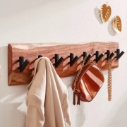 Wieszak ścienny z drewna akacjowego - WOHLING