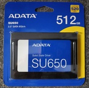 Dysk ADATA SU650 ASU650SS-512GT-R 512GB SATA III Nowy 