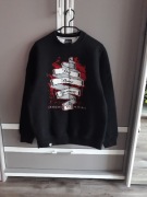 Czarna bluza męska bez kaptura rozmiar M patriotyczna Bóg Honor Ojczyzna