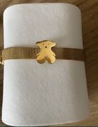 Sprzedam bransoletke z misiem koloru złotego. 