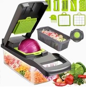 Krajalnica i Szatkownica do Warzyw z Pojemnikiem Wielofunkcyjny siekacz