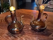 Dwa włoskie ciężkie dzbanuszki - oliwa ocet (168)