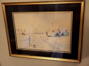 Akwarela na papierze ZIMA - Rajmund Giersz