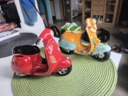 Skarbonka ceramiczna motorek skuterek wyjątkowy wzór 