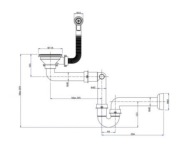 Quadron Save Space syfon zlewozmywakowy Czarny Mat