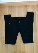 Spodnie damskie czarne XS Miss Cherry proste materiałowe