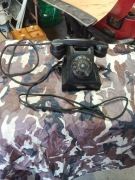 267. Stary powojenny telefon ebonitowy CZPE, PASE Ericsson, T-42