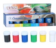 Zestaw farb do malowania szkła porcelany ceramiki 6x20ml