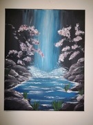 Obraz malowany techniką akrylowa 