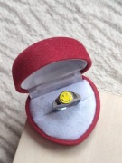 Piękny pierścionek dla dziecka pierścionek dla dziewczynki uśmiech