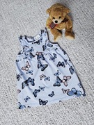 Bawełniana sukienka na lato dla dziewczynki 9-12 mies. r. 80 