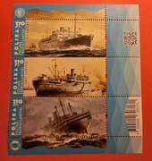 Polskie transatlantyki , trójka znaczków 5329 - 5331 ,czyste
