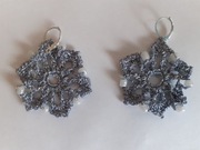 Kolczyki robione na szydelku