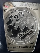 Moneta 20 Dolarów Ag 999 Canada 2011 r. 