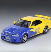 Model Samochodu Nissan Skyline GT-R R34 1:32 – JDM Diecast Metal