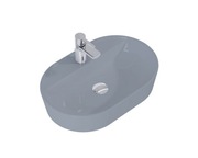 mywalka ceramiczna ROCA Babette blatowa owalny - light grey matt 