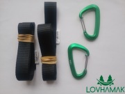 Zawieszenie hamaka Tree huggers taśmy karabińczyki 