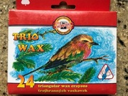 Kredki Koh-I-Noor Trio Wax 8274/1 24 kol. 8,2 MM
