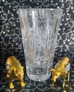 Piękny Wazon kryształowy 15 cm PRL Julia Wwa