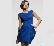 KOBALTOWA SUKIENKA LIPSY ASOS TULIPAN 36 WESELE NIEBIESKA IMPREZOWA  Nowa