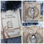 Podziękowanie dla ojca chrzestnego na komunię chrzest skrzyneczka