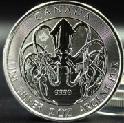 2oz Kraken Creatures of the North  2020 moneta 2 uncje srebra 9999