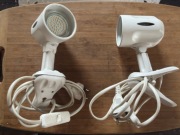 Lampki nocne z klipsem do półki, sypialni białe