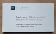 Album NBP banknoty PRL "Miasta polskie" 1990 stan UNC 