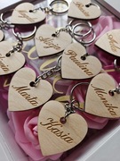 Breloczek serce z imieniem Grawer 