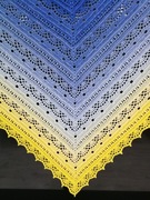 Chusta ręcznie robiona na szydełku, narzutka, szal