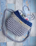 Torebka worek ze sznurka wiosna handmade limitowan