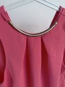 Koralowa Bluzka damska Calvin Klein z łańcuszkiem