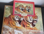 Puzzle 1000 el. Tygrysy