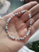 Bransoletka srebro 925 angelit jaspis agat kryszta