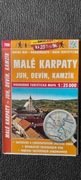 Mapa Małe Karpaty (język czeski)