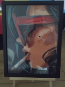 Pop art haft diamentowy gotowy obraz w ramie 30 na 40 cm